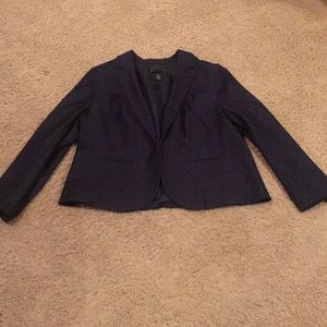 Lane Bryant plus size navy/denim soft blazer.